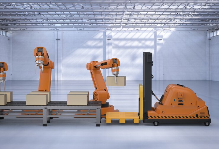 Automatic robot palletizing system