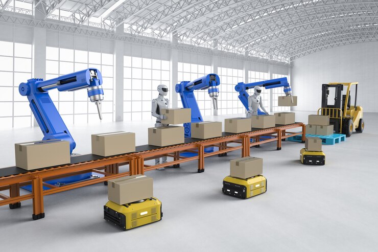 Automatic robot palletizing system
