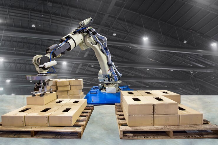 Automatic robotic palletizer