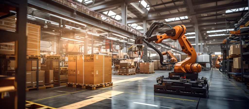 Automatic palletizing robots for large-scale production
